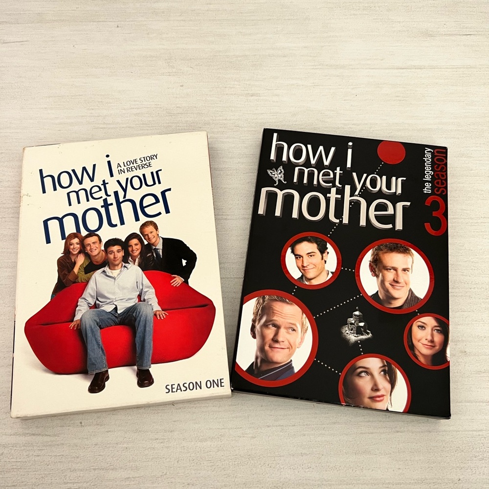 5/$25 10/$40 How I Met Your Mother Seasons 1 and 3, dvd sets